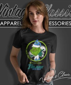 Tulane Green Wave Ncaa Christmas Grinch Shirt I Hate People But I Love My Tulane Women TShirt