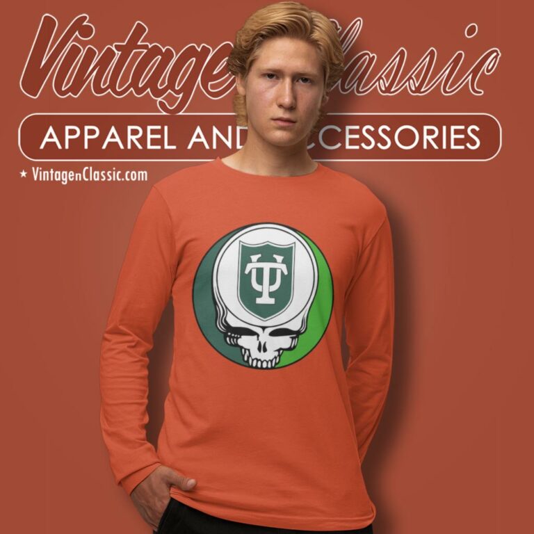 Tulane University Grateful Dead Steal Your Face Long Sleeve Tee Tulane University Grateful Dead Steal Your Face Long Sleeve Tee