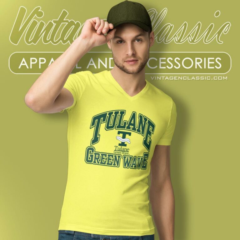 Tulane University Shirt Tulane Green Wave V Neck TShirt Tulane University Shirt Tulane Green Wave V Neck TShirt