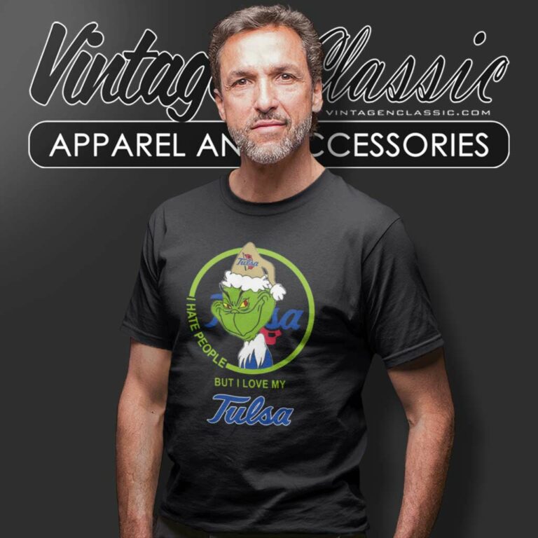 Tulsa Golden Hurricane Ncaa Christmas Grinch Shirt I Hate People But I Love My Tulsa T Shirt Tulsa Golden Hurricane Ncaa Christmas Grinch Shirt I Hate People But I Love My Tulsa T Shirt