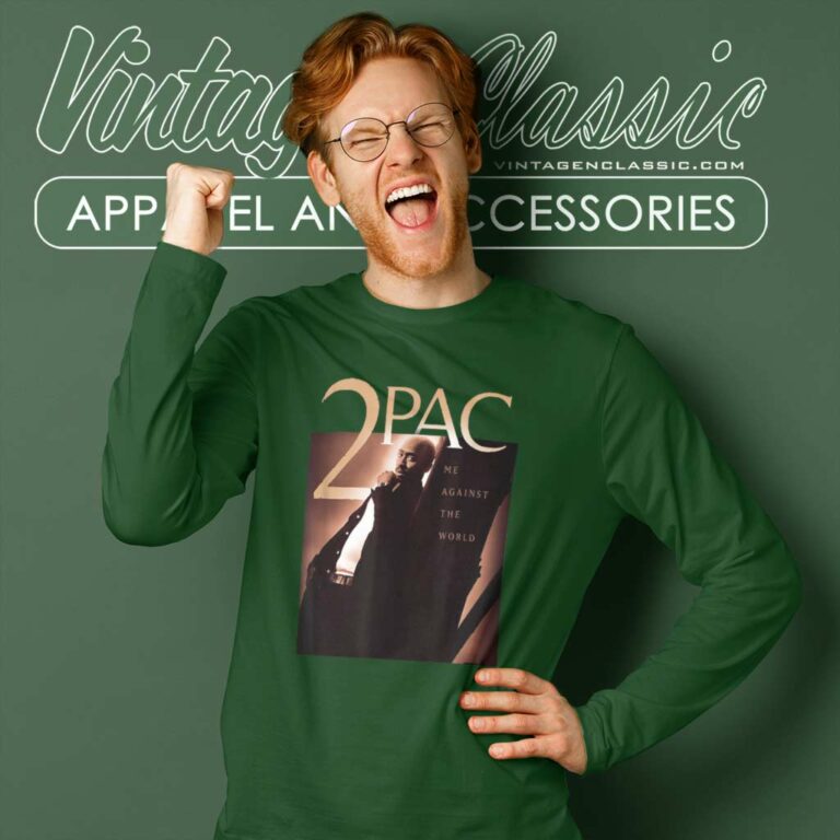 Tupac 2pac Me Against The World Long Sleeve Tee Tupac 2pac Me Against The World Long Sleeve Tee