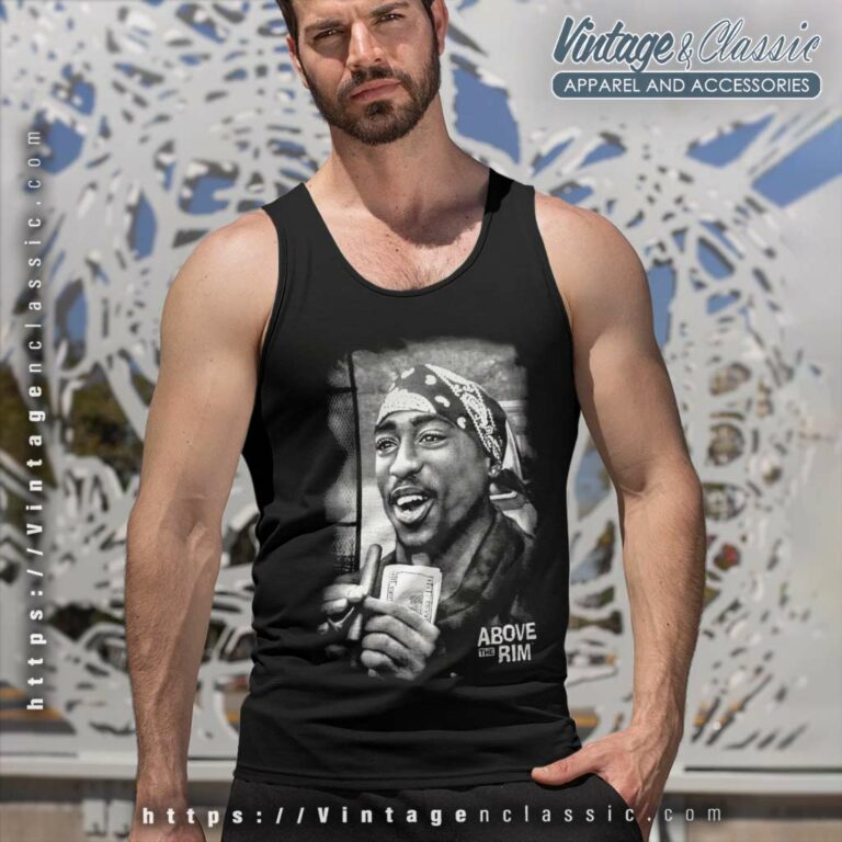 Tupac Shakur Above The Rim Tank Top Racerback Tupac Shakur Above The Rim Tank Top Racerback