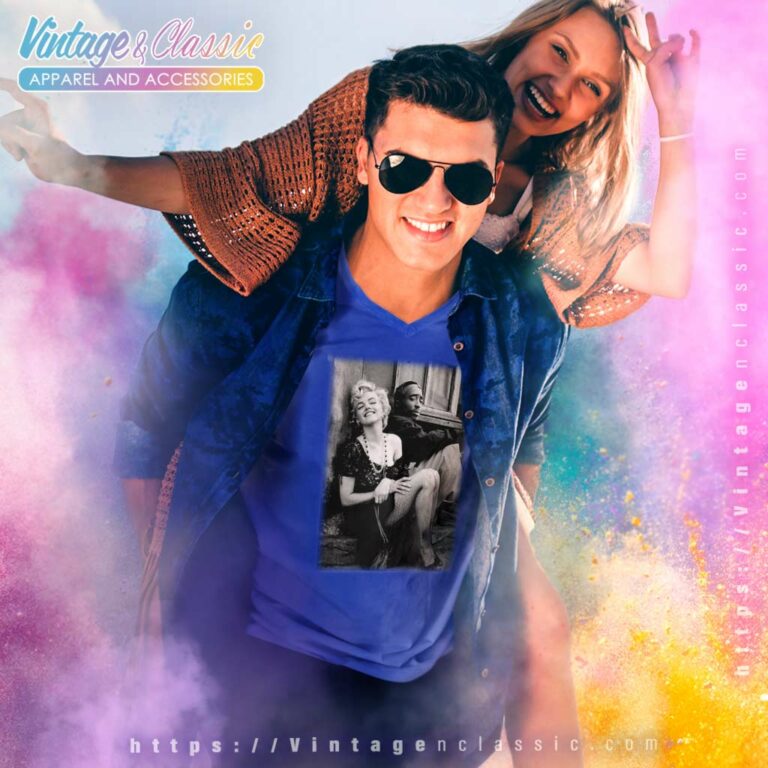Tupac Shakur And Marilyn Monroe Photo V Neck TShirt Tupac Shakur And Marilyn Monroe Photo V Neck TShirt