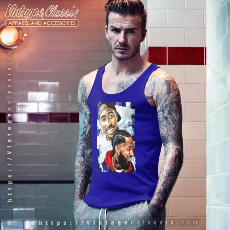 Tupac Shakur And Nipsey Hussle Tank Top Racerback Tupac Shakur And Nipsey Hussle Tank Top Racerback