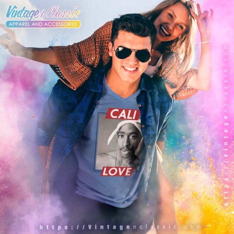 Tupac Shakur Cali Love Hip Hop V Neck TShirt Tupac Shakur Cali Love Hip Hop V Neck TShirt