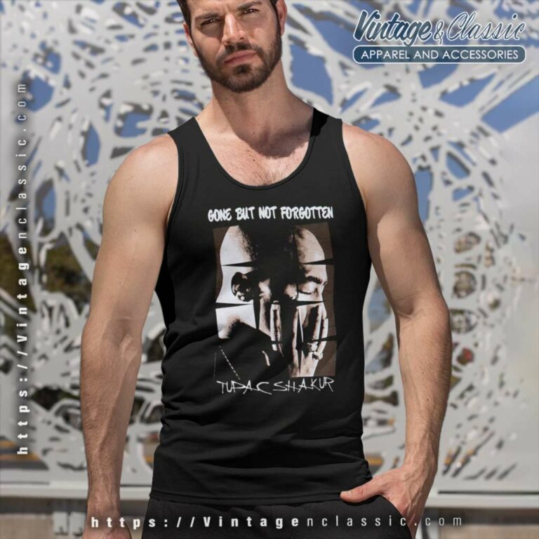Tupac Shakur Gone But Not Forgotten Tank Top Racerback Tupac Shakur Gone But Not Forgotten Tank Top Racerback