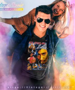 Tupac Shakur Memorial Bootleg V Neck TShirt