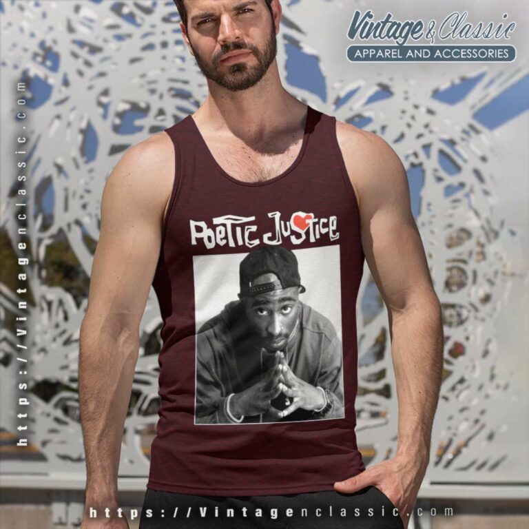 Tupac Shakur Poetic Justice Tank Top Racerback Tupac Shakur Poetic Justice Tank Top Racerback