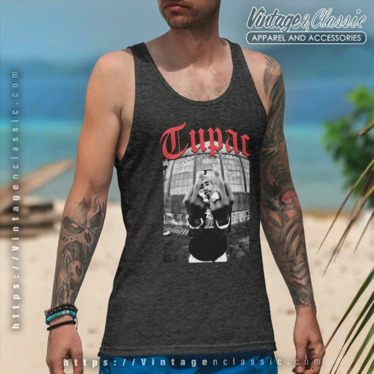 Tupac Shakur Shirt Middle Fingers Jumbo Tank Top Racerback Tupac Shakur Shirt Middle Fingers Jumbo Tank Top Racerback
