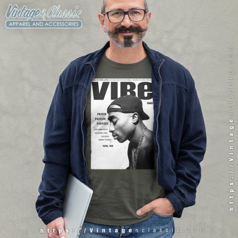 Tupac Shakur Vibe Magazine Long Sleeve Tee Tupac Shakur Vibe Magazine Long Sleeve Tee