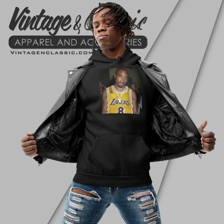 Tupac Wearing Kobe Bryant Jersey Hoodie Tupac Wearing Kobe Bryant Jersey Hoodie