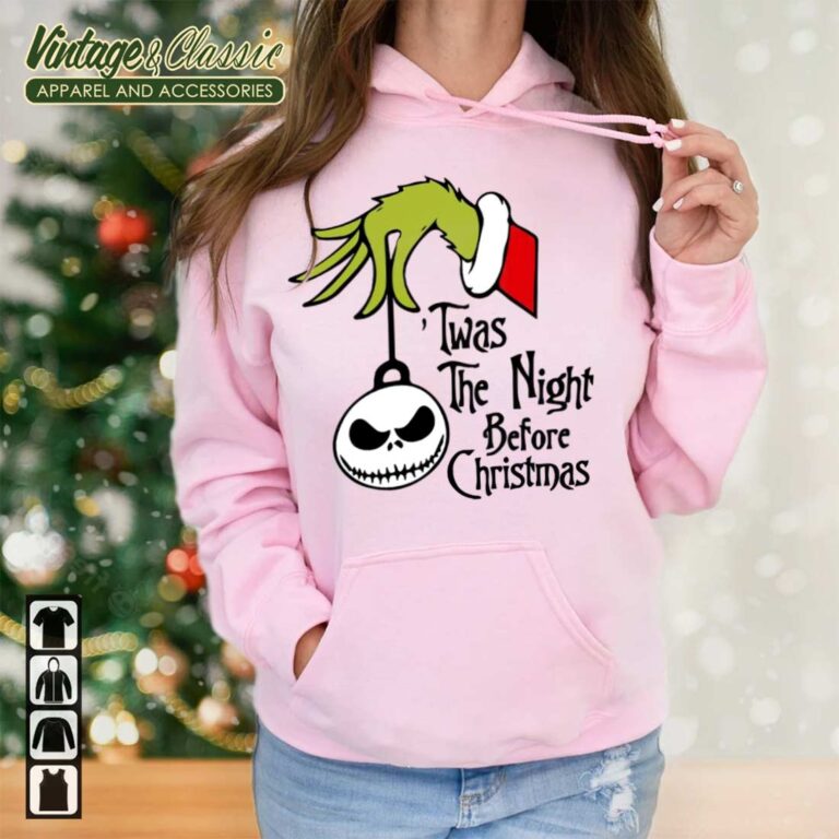 Twas The Night Before Christmas Nightmare Before Christmas Shirt Hoodie Twas The Night Before Christmas Nightmare Before Christmas Shirt Hoodie