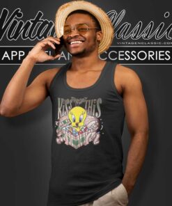 Tweety Bird Ugly Christmas Tank Top Racerback 1