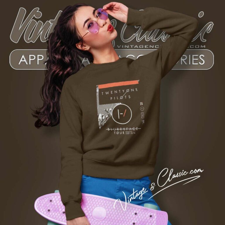 Twenty One Pilots Blurry Face Tour 2015 Sweatshirt Twenty One Pilots Blurry Face Tour 2015 Sweatshirt