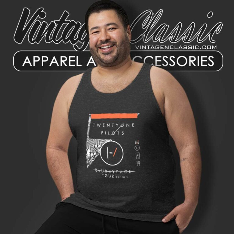 Twenty One Pilots Blurry Face Tour 2015 Tank Top Racerback Twenty One Pilots Blurry Face Tour 2015 Tank Top Racerback
