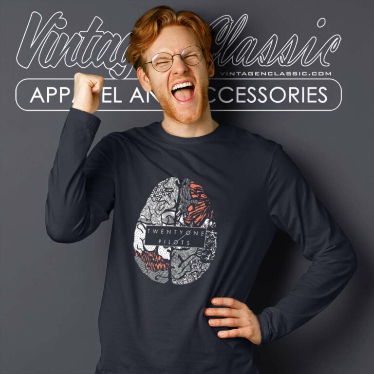Twenty One Pilots Brain Long Sleeve Tee Twenty One Pilots Brain Long Sleeve Tee