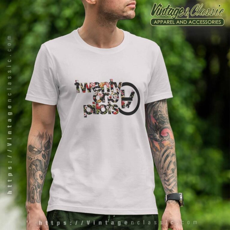 Twenty One Pilots Floral Logo T Shirt Twenty One Pilots Floral Logo T Shirt