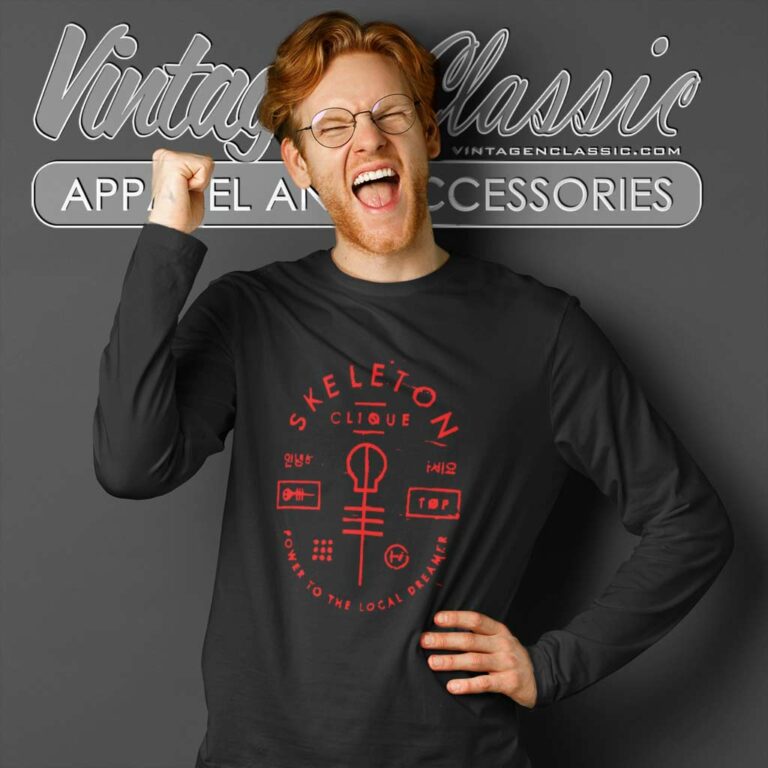 Twenty One Pilots Shirt Skeleton Clique Long Sleeve Tee Twenty One Pilots Shirt Skeleton Clique Long Sleeve Tee