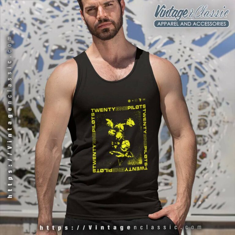 Twenty One Pilots Shirt Wilted Roses Acid Wash Tank Top Racerback Twenty One Pilots Shirt Wilted Roses Acid Wash Tank Top Racerback