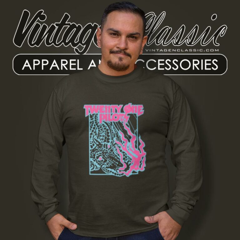 Twenty One Pilots Trash Flames Long Sleeve Tee Twenty One Pilots Trash Flames Long Sleeve Tee