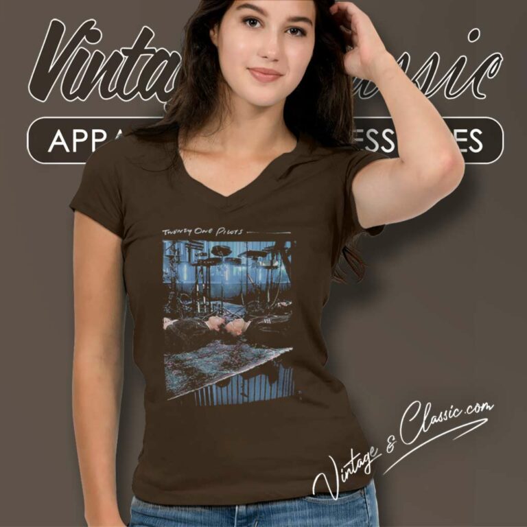 Twenty One Pilots Unplugged V Neck TShirt Twenty One Pilots Unplugged V Neck TShirt