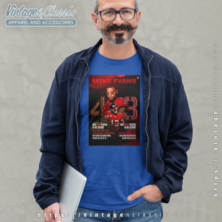 Two Historical Facts About Mike Evans Of The Tampa Bay Buccaneers In Nfl History Long Sleeve Tee Two Historical Facts About Mike Evans Of The Tampa Bay Buccaneers In Nfl History Long Sleeve Tee