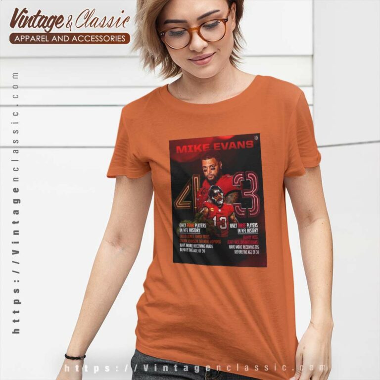 Two Historical Facts About Mike Evans Of The Tampa Bay Buccaneers In Nfl History Women TShirt Two Historical Facts About Mike Evans Of The Tampa Bay Buccaneers In Nfl History Women TShirt