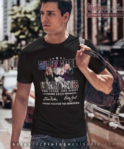 Two Icons One Night Billy Joel Stevie Nick Tour T Shirt