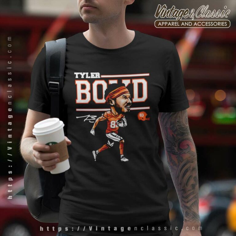 Tyler Boyd Cincinnati Bengals Cartoon Signarture T Shirt Tyler Boyd Cincinnati Bengals Cartoon Signarture T Shirt