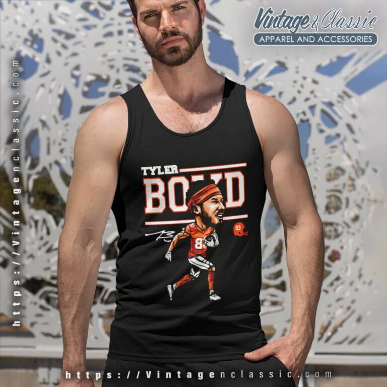 Tyler Boyd Cincinnati Bengals Cartoon Signarture Tank Top Racerback Tyler Boyd Cincinnati Bengals Cartoon Signarture Tank Top Racerback