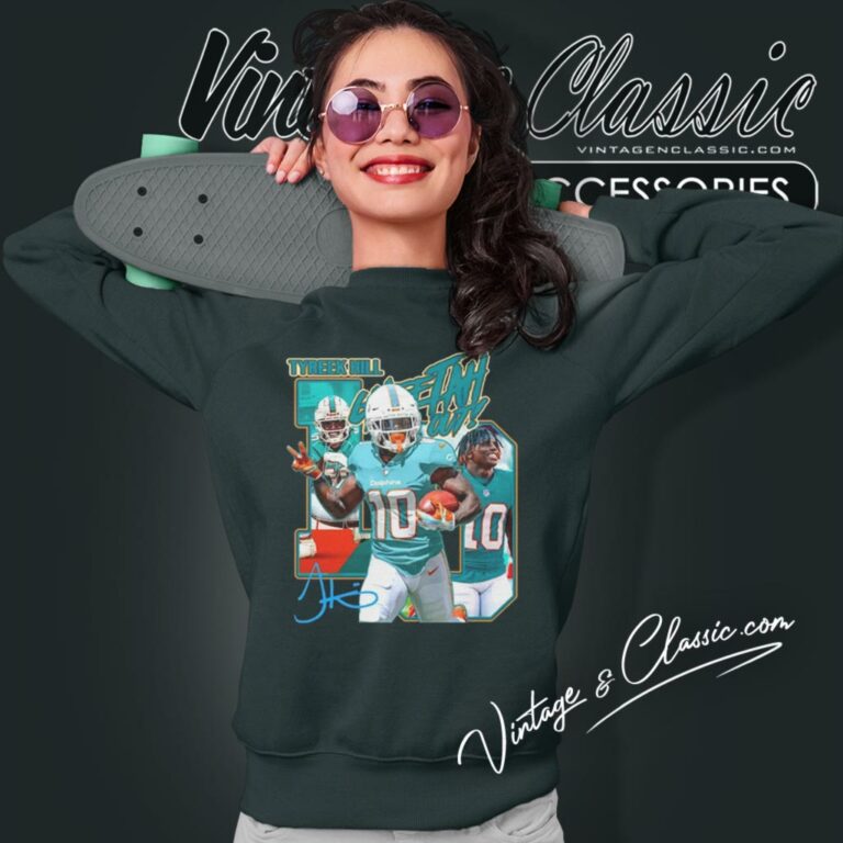 Tyreek Hill Miami Dolphins Caricature Sweatshirt Tyreek Hill Miami Dolphins Caricature Sweatshirt