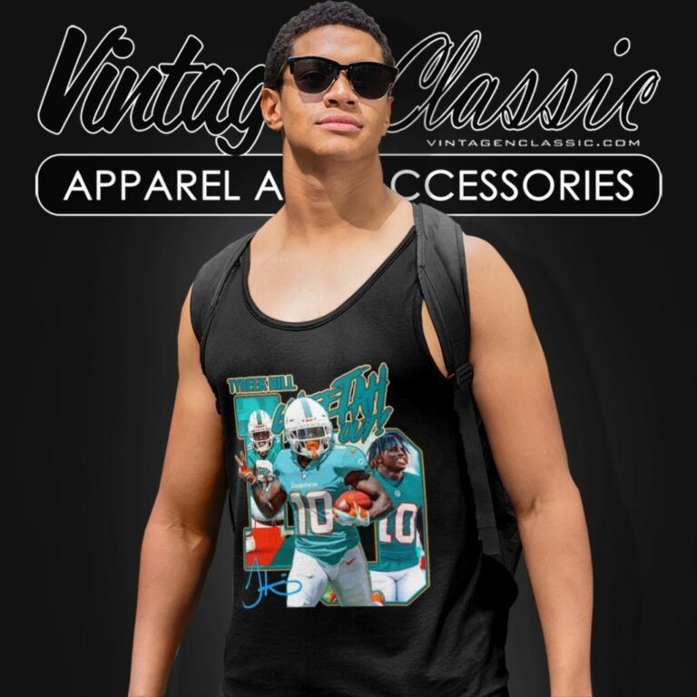 Tyreek Hill Miami Dolphins Caricature Tank Top Racerback Tyreek Hill Miami Dolphins Caricature Tank Top Racerback