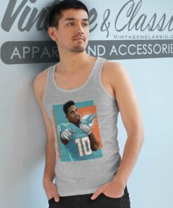 Tyreek Hill South Beach Cheetah To Miami Dolphins Tank Top Racerback