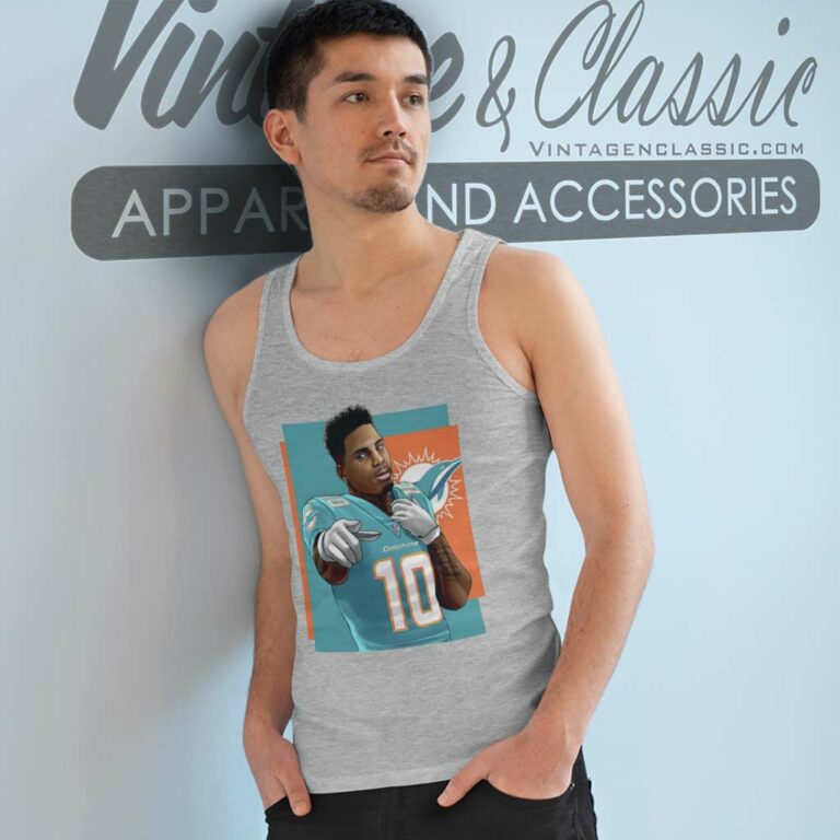 Tyreek Hill South Beach Cheetah To Miami Dolphins Tank Top Racerback Tyreek Hill South Beach Cheetah To Miami Dolphins Tank Top Racerback