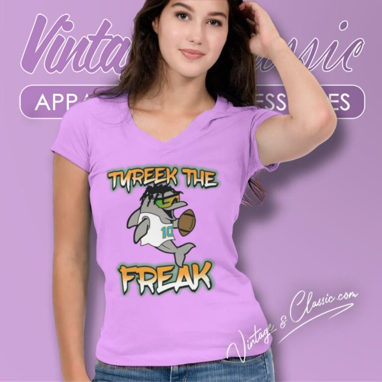 Tyreek The Preak Dolphin Dolphin V Neck TShirt Tyreek The Preak Dolphin Dolphin V Neck TShirt