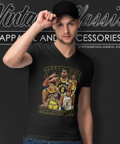 Tyrese Haliburton Indiana Pacers V Neck TShirt