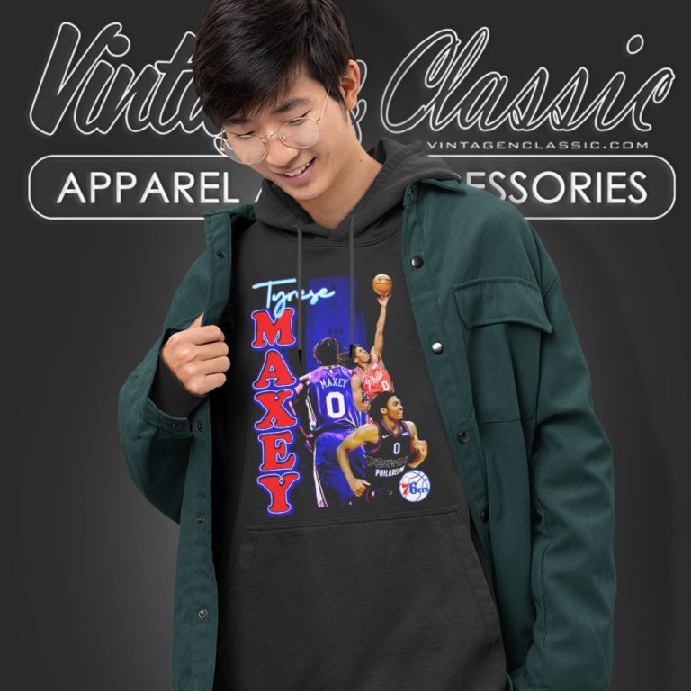 Tyrese Maxey Philadelphia 76ers Graphic Hoodie Tyrese Maxey Philadelphia 76ers Graphic Hoodie