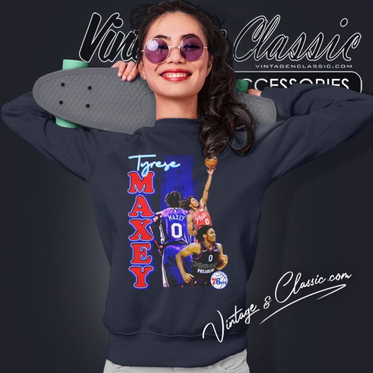 Tyrese Maxey Philadelphia 76ers Graphic Sweatshirt Tyrese Maxey Philadelphia 76ers Graphic Sweatshirt