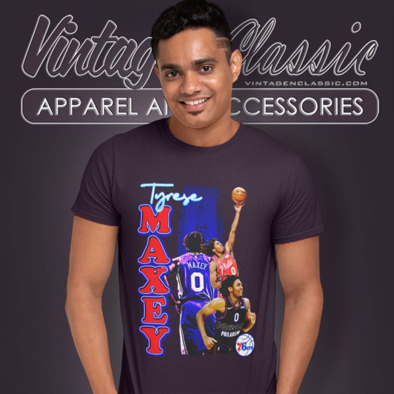 Tyrese Maxey Philadelphia 76ers Graphic T Shirt Tyrese Maxey Philadelphia 76ers Graphic T Shirt