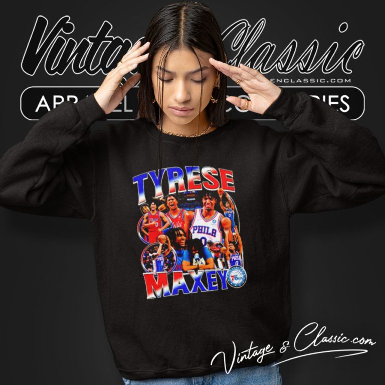 Tyrese Maxey Philadelphia 76ers Sweatshirt Tyrese Maxey Philadelphia 76ers Sweatshirt