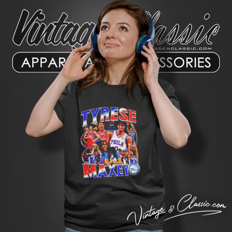 Tyrese Maxey Philadelphia 76ers Women T Shirt Tyrese Maxey Philadelphia 76ers Women T Shirt