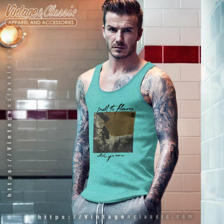 U2 Smell The Flowers Tank Top Racerback U2 Smell The Flowers Tank Top Racerback