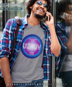 U2 Uv Shirt Achtung Baby Live At Sphere Tour 2023 5 U2 Uv Shirt Achtung Baby Live At Sphere Tour 2023 V Neck TShirt