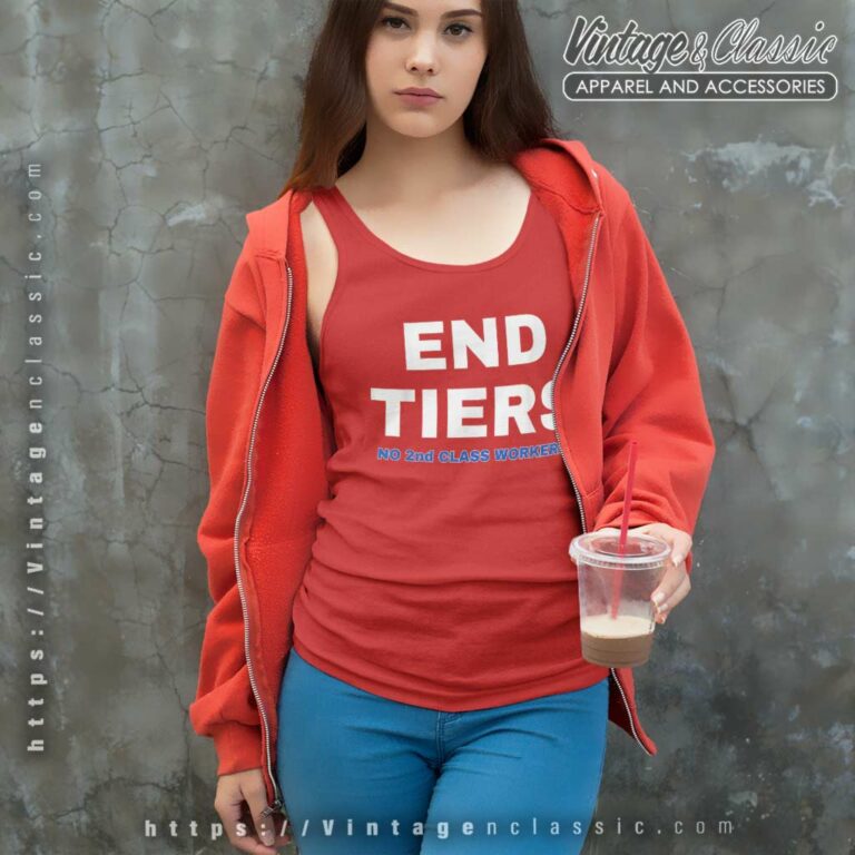Uaw Strike End Tiers No 2nd Class Workers Uaw Strike End Tiers No 2nd Class Workers Tank Top Racerback Uaw Strike End Tiers No 2nd Class Workers Uaw Strike End Tiers No 2nd Class Workers Tank Top Racerback