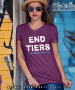 Uaw Strike End Tiers No 2nd Class Workers Uaw Strike End Tiers No 2nd Class Workers V Neck TShirt