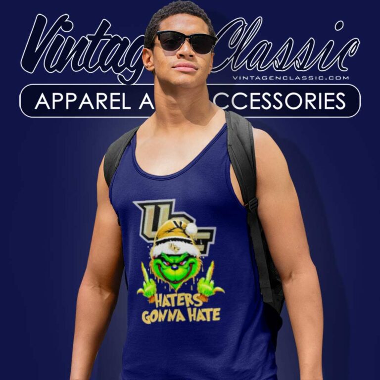 Ucf Knights Grinch Santa Middle Finger Haters Gonna Hate Tank Top Racerback Ucf Knights Grinch Santa Middle Finger Haters Gonna Hate Tank Top Racerback