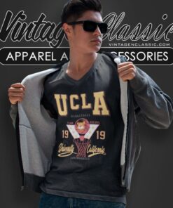 Ucla Basketball Shirt University Of California Los Angeles V Neck TShirt
