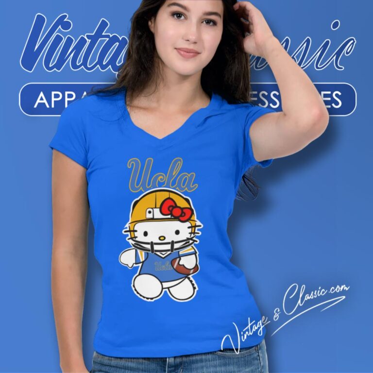 Ucla Bruins Hello Kitty V Neck TShirt Ucla Bruins Hello Kitty V Neck TShirt