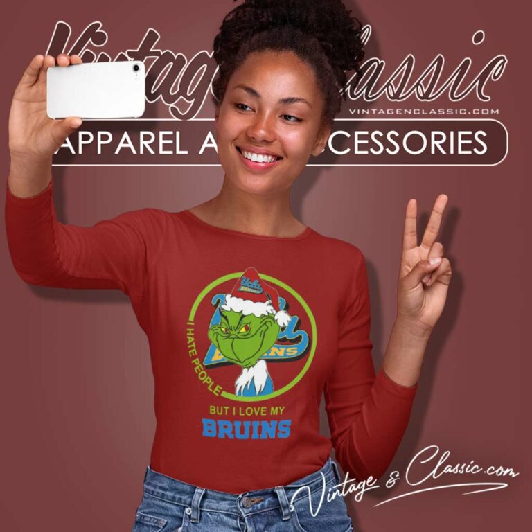 Ucla Bruins Ncaa Christmas Grinch Shirt I Hate People But I Love My Bruins Long Sleeve Tee 1 Ucla Bruins Ncaa Christmas Grinch Shirt I Hate People But I Love My Bruins Long Sleeve Tee 1