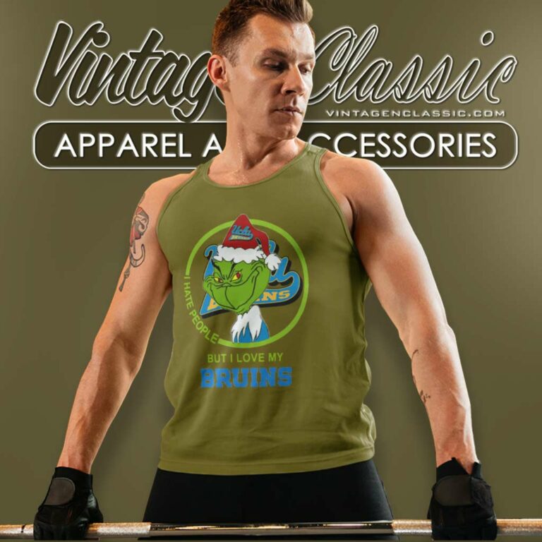 Ucla Bruins Ncaa Christmas Grinch Shirt I Hate People But I Love My Bruins Tank Top Racerback 1 Ucla Bruins Ncaa Christmas Grinch Shirt I Hate People But I Love My Bruins Tank Top Racerback 1